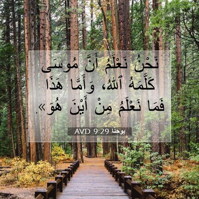 Picture 07 - يوحنَّا 9:29 AVD - نَحْنُ نَعْلَمُ أَنَّ - Bible Verse Picture