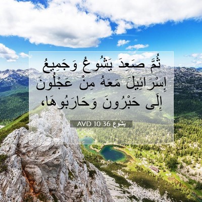 Picture 07 - يَشُوع 10:36 AVD - ثُمَّ صَعِدَ يَشُوعُ - Bible Verse Picture