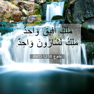 Picture 07 - يَشُوع 12:18 AVD - مَلِكُ أَفِيقَ وَاحِدٌ. - Bible Verse Picture
