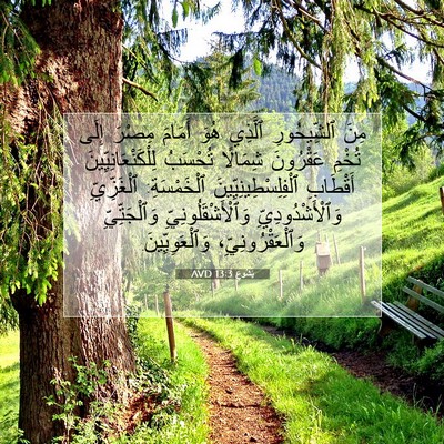 Picture 07 - يَشُوع 13:3 AVD - مِنَ ٱلشِّيحُورِ ٱلَّذِي - Bible Verse Picture