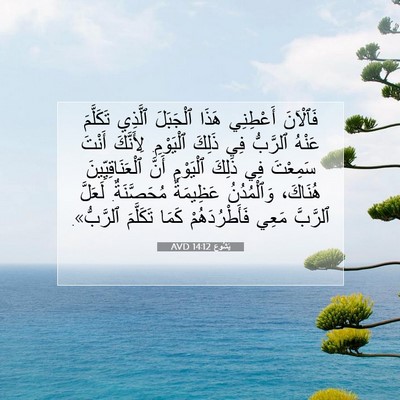 Picture 07 - يَشُوع 14:12 AVD - فَٱلْآنَ أَعْطِنِي هَذَا - Bible Verse Picture