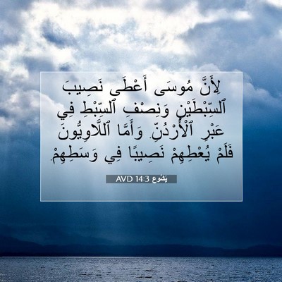 Picture 07 - يَشُوع 14:3 AVD - لِأَنَّ مُوسَى أَعْطَى - Bible Verse Picture