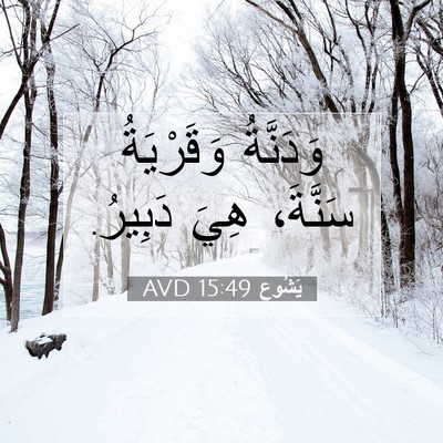 Picture 07 - يَشُوع 15:49 AVD - وَدَنَّةُ وَقَرْيَةُ - Bible Verse Picture