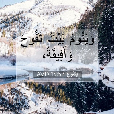 Picture 07 - يَشُوع 15:53 AVD - وَيَنُومُ بَيْتُ تَفُّوحَ - Bible Verse Picture