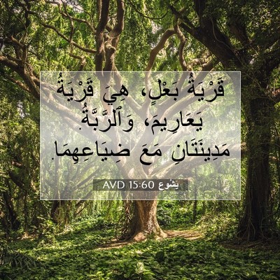 Picture 07 - يَشُوع 15:60 AVD - قَرْيَةُ بَعْلٍ، هِيَ - Bible Verse Picture