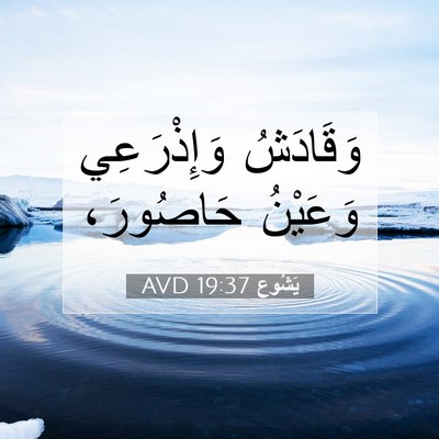Picture 07 - يَشُوع 19:37 AVD - وَقَادَشُ وَإِذْرَعِي - Bible Verse Picture