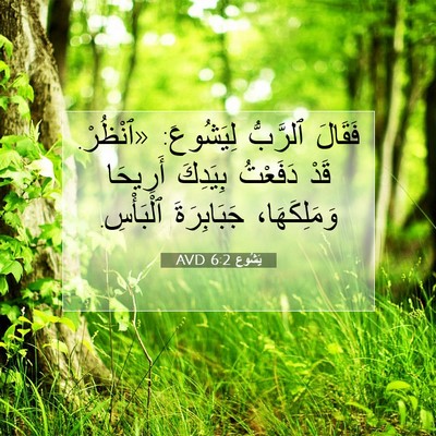 Picture 07 - يَشُوع 6:2 AVD - فَقَالَ ٱلرَّبُّ - Bible Verse Picture