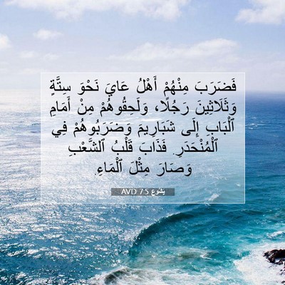 Picture 07 - يَشُوع 7:5 AVD - فَضَرَبَ مِنْهُمْ أَهْلُ - Bible Verse Picture