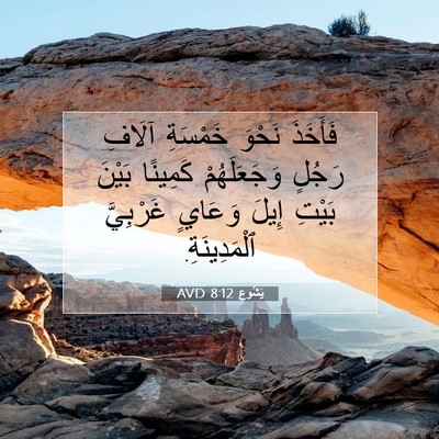 Picture 07 - يَشُوع 8:12 AVD - فَأَخَذَ نَحْوَ خَمْسَةِ - Bible Verse Picture