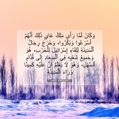 Picture 07 - يَشُوع 8:14 AVD - وَكَانَ لَمَّا رَأَى - Bible Verse Picture