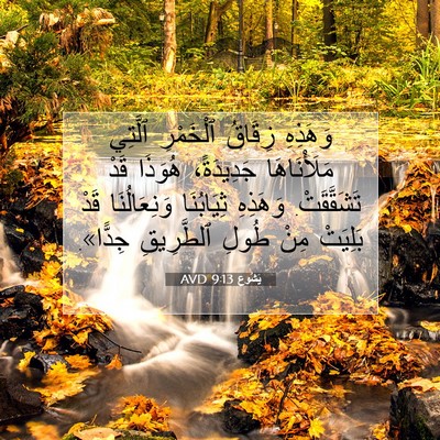 Picture 07 - يَشُوع 9:13 AVD - وَهَذِهِ زِقَاقُ - Bible Verse Picture