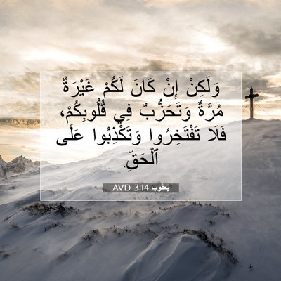 Picture 07 - يَعقُوب 3:14 AVD - وَلَكِنْ إِنْ كَانَ لَكُمْ - Bible Verse Picture