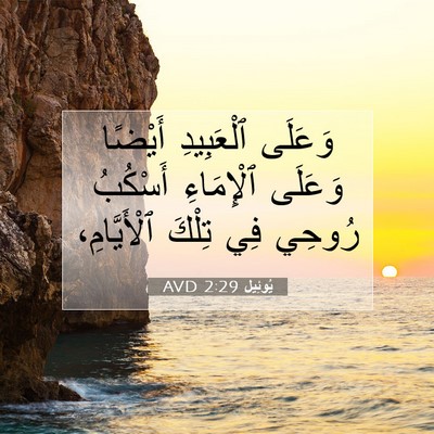 Picture 07 - يُوئِيل 2:29 AVD - وَعَلَى ٱلْعَبِيدِ - Bible Verse Picture