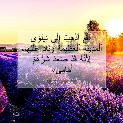 Picture 07 - يُونَان 1:2 AVD - «قُمِ ٱذْهَبْ إِلَى - Bible Verse Picture