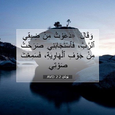 Picture 07 - يُونَان 2:2 AVD - وَقَالَ: «دَعَوْتُ مِنْ - Bible Verse Picture
