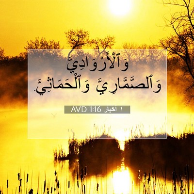 Picture 07 - ١ أخبار 1:16 AVD - وَٱلْأَرْوَادِيَّ - Bible Verse Picture