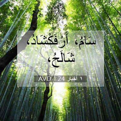 Picture 07 - ١ أخبار 1:24 AVD - سَامُ، أَرْفَكْشَادُ، - Bible Verse Picture