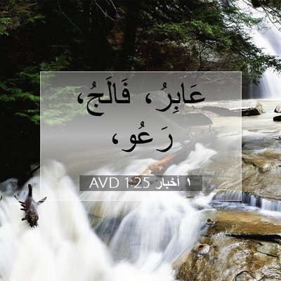 Picture 07 - ١ أخبار 1:25 AVD - عَابِرُ، فَالَجُ، - Bible Verse Picture