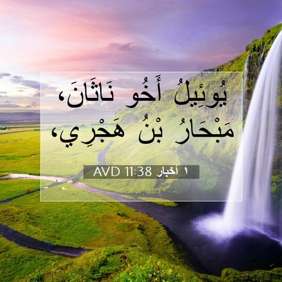 Picture 07 - ١ أخبار 11:38 AVD - يُوئِيلُ أَخُو نَاثَانَ، - Bible Verse Picture