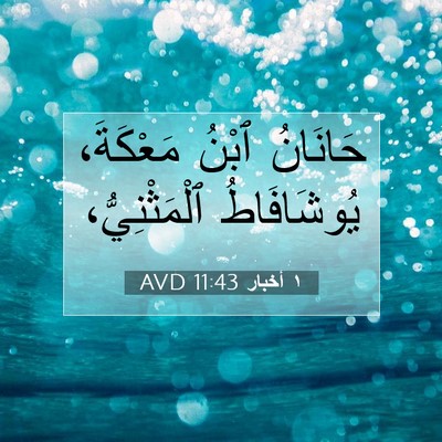 Picture 07 - ١ أخبار 11:43 AVD - حَانَانُ ٱبْنُ مَعْكَةَ، - Bible Verse Picture