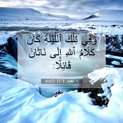 Picture 07 - ١ أخبار 17:3 AVD - وَفِي تِلْكَ ٱللَّيْلَةِ - Bible Verse Picture