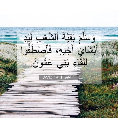 Picture 07 - ١ أخبار 19:11 AVD - وَسَلَّمَ بَقِيَّةَ - Bible Verse Picture