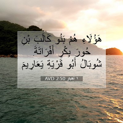 Picture 07 - ١ أخبار 2:50 AVD - هَؤُلَاءِ هُمْ بَنُو - Bible Verse Picture
