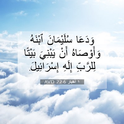 Picture 07 - ١ أخبار 22:6 AVD - وَدَعَا سُلَيْمَانَ - Bible Verse Picture