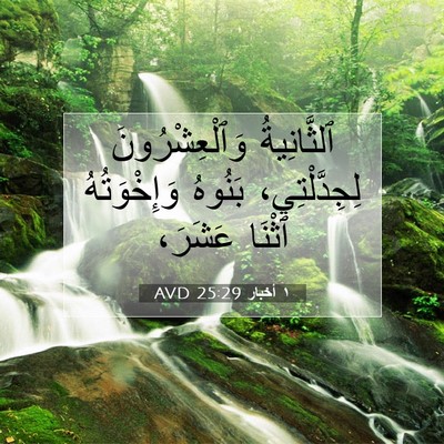 Picture 07 - ١ أخبار 25:29 AVD - ٱلثَّانِيةُ - Bible Verse Picture