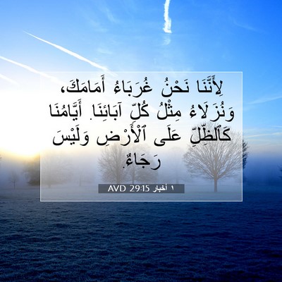 Picture 07 - ١ أخبار 29:15 AVD - لِأَنَّنَا نَحْنُ - Bible Verse Picture