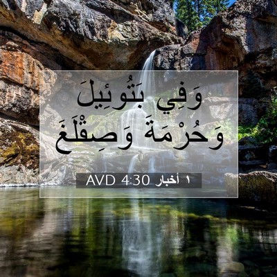 Picture 07 - ١ أخبار 4:30 AVD - وَفِي بَتُوئِيلَ - Bible Verse Picture