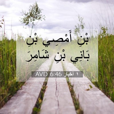 Picture 07 - ١ أخبار 6:46 AVD - بْنِ أَمْصِي بْنِ بَانِي - Bible Verse Picture