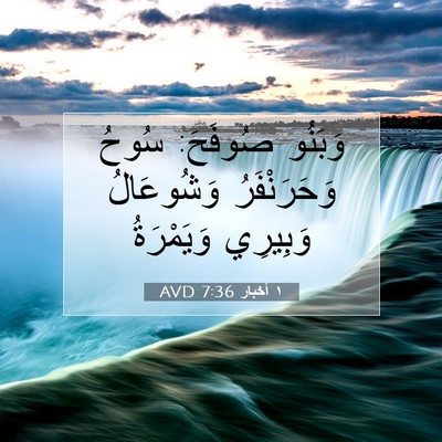 Picture 07 - ١ أخبار 7:36 AVD - وَبَنُو صُوفَحَ: سُوحُ - Bible Verse Picture