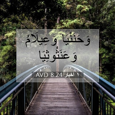 Picture 07 - ١ أخبار 8:24 AVD - وَحَنَنْيَا وَعِيلَامُ - Bible Verse Picture