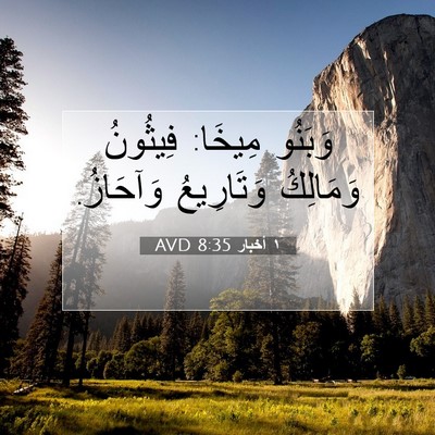 Picture 07 - ١ أخبار 8:35 AVD - وَبَنُو مِيخَا: فِيثُونُ - Bible Verse Picture