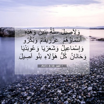Picture 07 - ١ أخبار 8:38 AVD - وَلِآصِيلَ سِتَّةُ - Bible Verse Picture