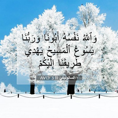 Picture 07 - ١ تسالونيكي 3:11 AVD - وَٱللهُ نَفْسُهُ أَبُونَا - Bible Verse Picture