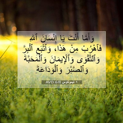 Picture 07 - ١ تيموثاوس 6:11 AVD - وَأَمَّا أَنْتَ يَا - Bible Verse Picture