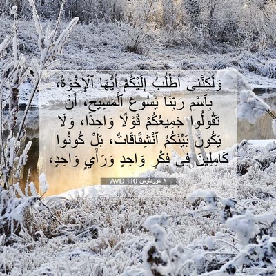 Picture 07 - ١ كورنثوس 1:10 AVD - وَلَكِنَّنِي أَطْلُبُ - Bible Verse Picture