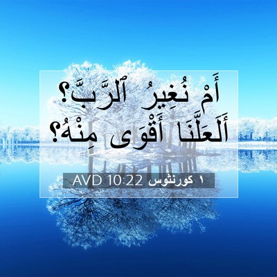 Picture 07 - ١ كورنثوس 10:22 AVD - أَمْ نُغِيرُ ٱلرَّبَّ؟ - Bible Verse Picture