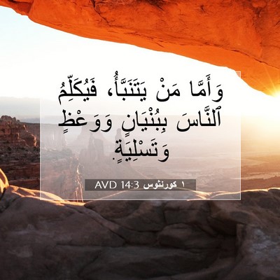 Picture 07 - ١ كورنثوس 14:3 AVD - وَأَمَّا مَنْ - Bible Verse Picture
