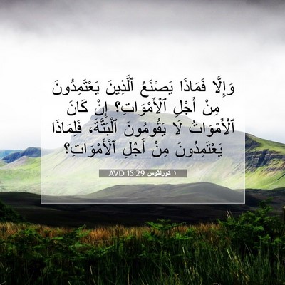 Picture 07 - ١ كورنثوس 15:29 AVD - وَإِلَّا فَمَاذَا - Bible Verse Picture