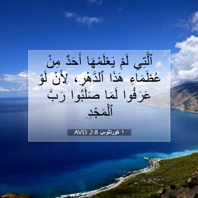 Picture 07 - ١ كورنثوس 2:8 AVD - ٱلَّتِي لَمْ يَعْلَمْهَا - Bible Verse Picture