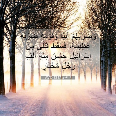 Picture 07 - ٢ أخبار 13:17 AVD - وَضَرَبَهُمْ أَبِيَّا - Bible Verse Picture