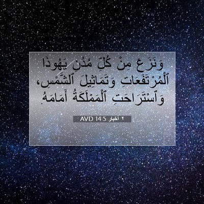 Picture 07 - ٢ أخبار 14:5 AVD - وَنَزَعَ مِنْ كُلِّ مُدُنِ - Bible Verse Picture