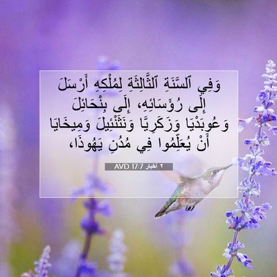 Picture 07 - ٢ أخبار 17:7 AVD - وَفِي ٱلسَّنَةِ - Bible Verse Picture