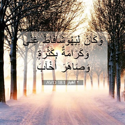 Picture 07 - ٢ أخبار 18:1 AVD - وَكَانَ لِيَهُوشَافَاطَ - Bible Verse Picture