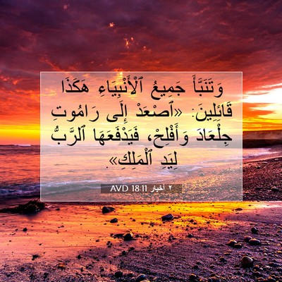 Picture 07 - ٢ أخبار 18:11 AVD - وَتَنَبَّأَ جَمِيعُ - Bible Verse Picture
