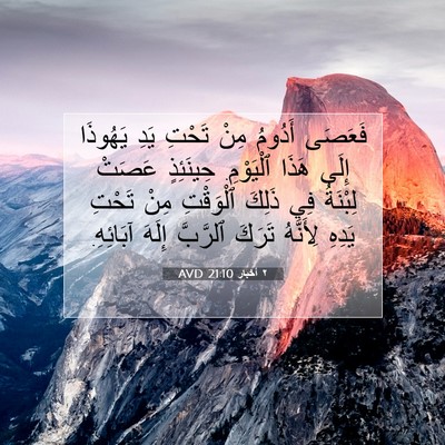 Picture 07 - ٢ أخبار 21:10 AVD - فَعَصَى أَدُومُ مِنْ - Bible Verse Picture