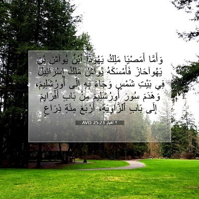 Picture 07 - ٢ أخبار 25:23 AVD - وَأَمَّا أَمَصْيَا مَلِكُ - Bible Verse Picture